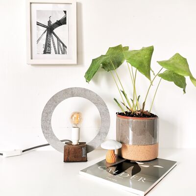 bedside lamp NEPTUNE light gray concrete