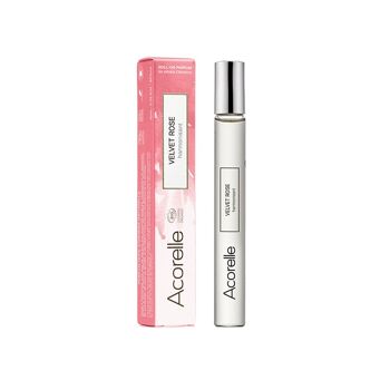 Acorelle Eau de Parfum Roll-On Certifiée Bio Velvet Rose