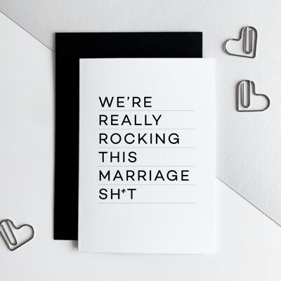 Rockende Ehe - Jubiläumskarte
