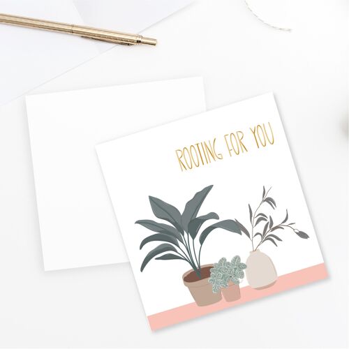 Rooting for you Card - Gold Foiled