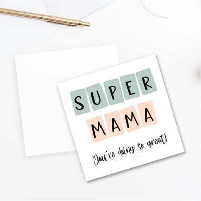 Tarjeta Super Mama