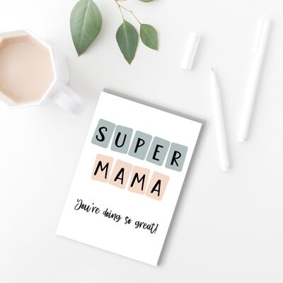 Carte Super Maman