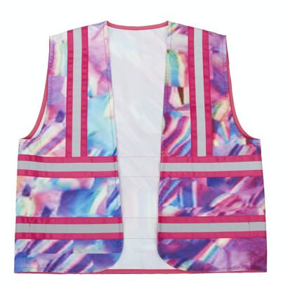 Psychedelic - Reflective and waterproof cycling vest