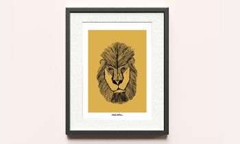 Affiche | Le Lion | Décoration | Personnalisable  | animaux savane  | Affiche enfant | Affiche bébé | Décoration Chambre | Décoration maison 9