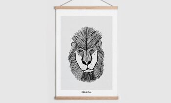 Affiche | Le Lion | Décoration | Personnalisable  | animaux savane  | Affiche enfant | Affiche bébé | Décoration Chambre | Décoration maison 13