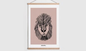 Affiche | Le Lion | Décoration | Personnalisable  | animaux savane  | Affiche enfant | Affiche bébé | Décoration Chambre | Décoration maison 14
