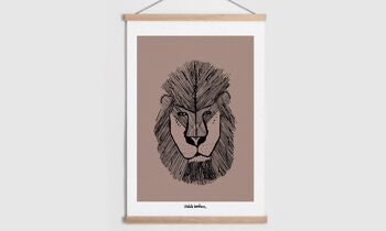 Affiche | Le Lion | Décoration | Personnalisable  | animaux savane  | Affiche enfant | Affiche bébé | Décoration Chambre | Décoration maison 15