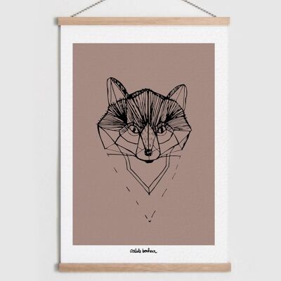 Poster | The Fox | Decoration | Customizable | forest animals | Child poster | Baby poster | Bedroom Decoration | Home decoration
