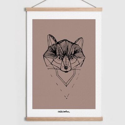 Manifesto | La Volpe | Decorazione | Personalizzabile | animali della foresta | Poster per bambini | Poster del bambino | Decorazione camera da letto | Decorazioni per la casa