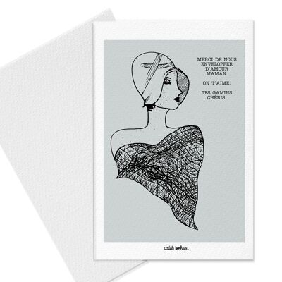 Card Poster | Mother's day or birthday "your darling kids" | Customizable