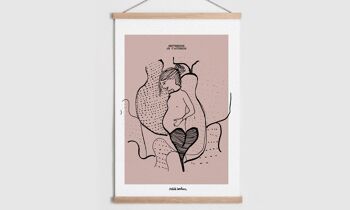 Affiche Grossesse | Je t'attends | Personnalisable | Fête des mères | Maman 6