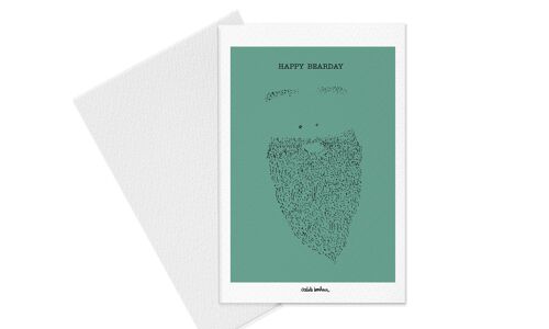 Carte Affiche |  Anniversaire "Bearday" | Personnalisable  | Anniversaire ou Fêtes de pères