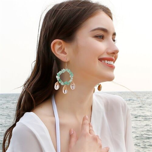 Sea Breeze Bohemian Retro Unique Handmade Woven Earrings