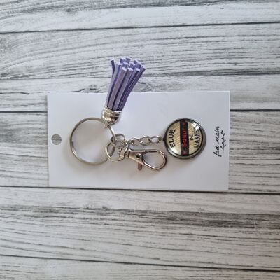 "Voted sister of the year" keychain