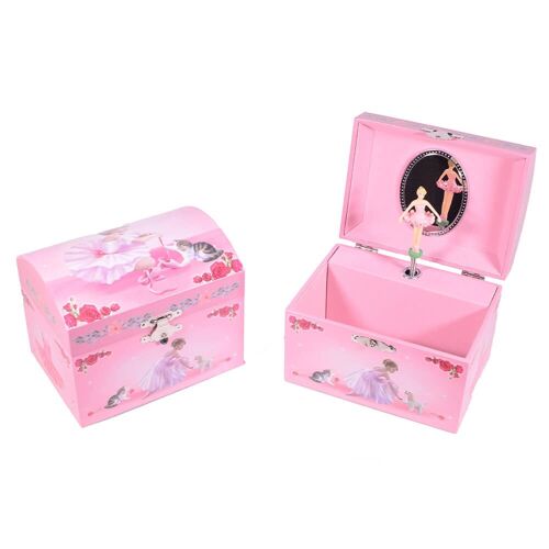 Dome Shaped Ballerina Musical Jewelry Box