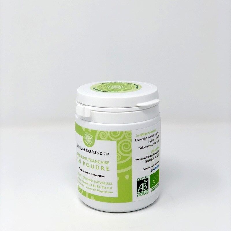 Polvo de espirulina orgánica