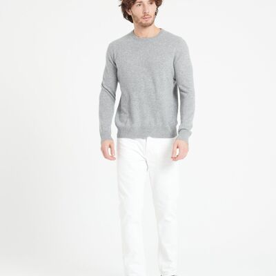 LUKE 2 Jersey cuello redondo cashmere gris claro