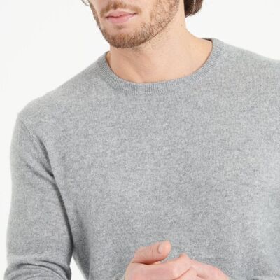 LUKE 2 Maglia girocollo in cashmere grigio chiaro