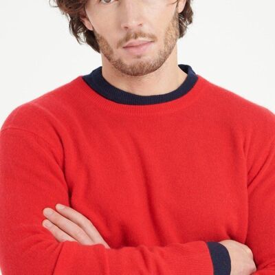 LUKE 2 Maglia girocollo in cashmere colore rosso