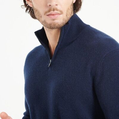 LUKE 4 Pantalone in cashmere blu navy