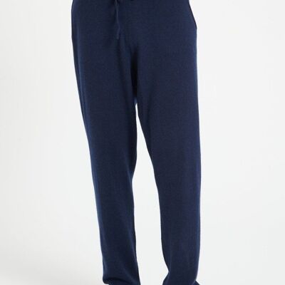 LUKE 7 Navy cashmere track pants