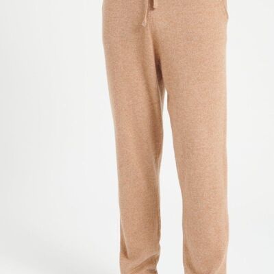 LUKE 7 Camel cashmere track pants