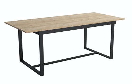 Nangy Uitschuifbare Eettafel Goud eiken, Bruin 140-180 x 80 cm