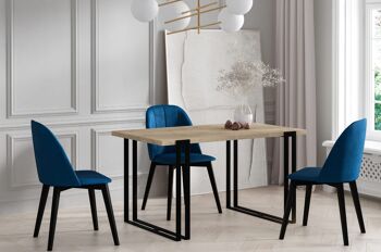 Brece Table de salle à manger extensible Chêne Doré, Marron 160-260 x 90 cm 2