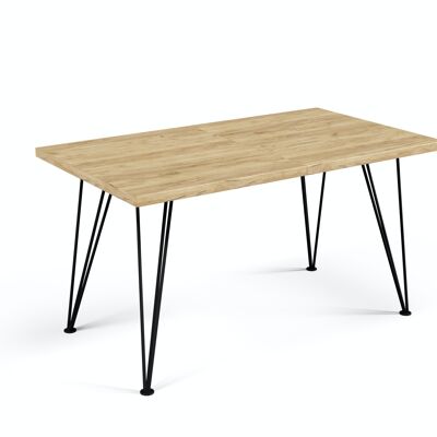 Thusy Uitschuifbare Eettafel Goud eiken, Bruin 160-260 x 90 cm