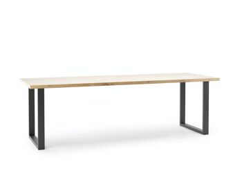 Table à manger extensible Môle Chêne doré, Marron 160-260 x 80 cm 1