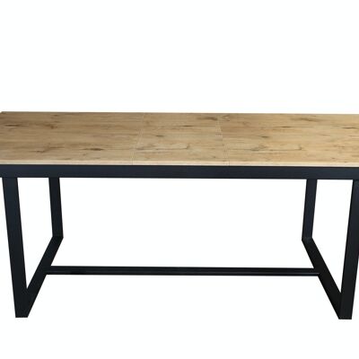 Nangy Uitschuifbare Eettafel Natuurlijk eiken, Bruin 120-160 x 80 cm