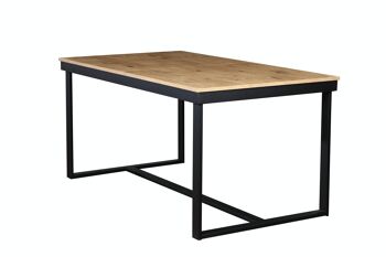 Nangy Table à Manger Extensible Chêne Naturel, Marron 120-160 x 80 cm 4