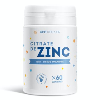 Citrate de Zinc - 15 mg - 60 comprimés