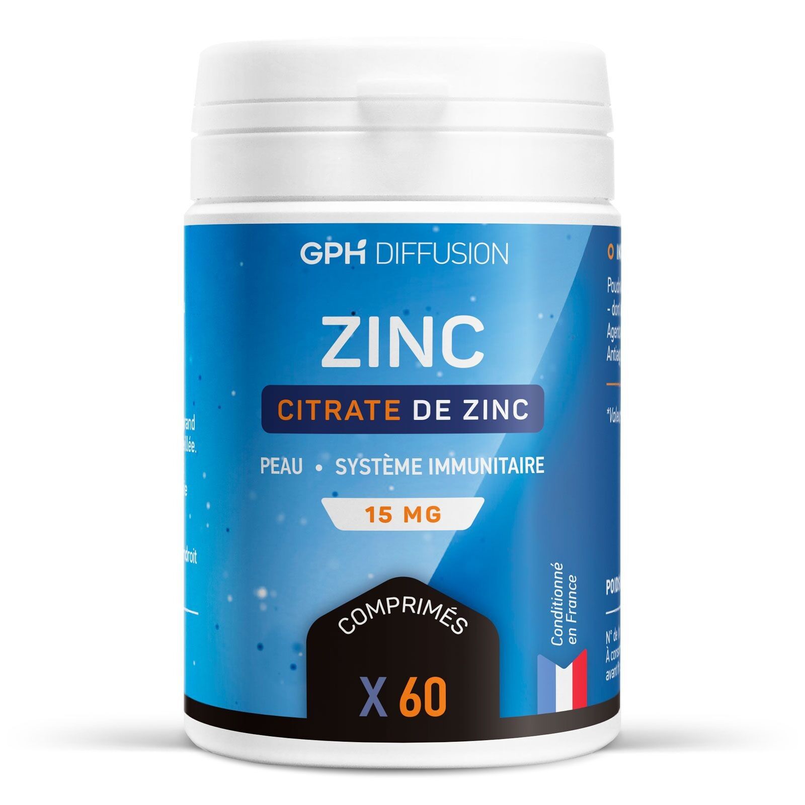 Citrato di zinco - 15 mg - 60 compresse