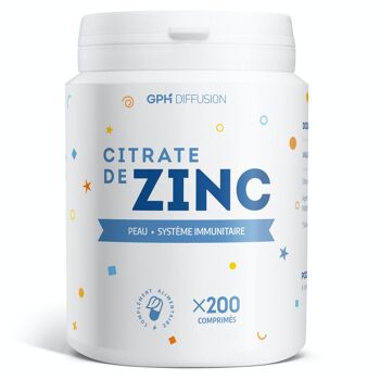 Citrate de Zinc - 15 mg - 200 comprimés 1