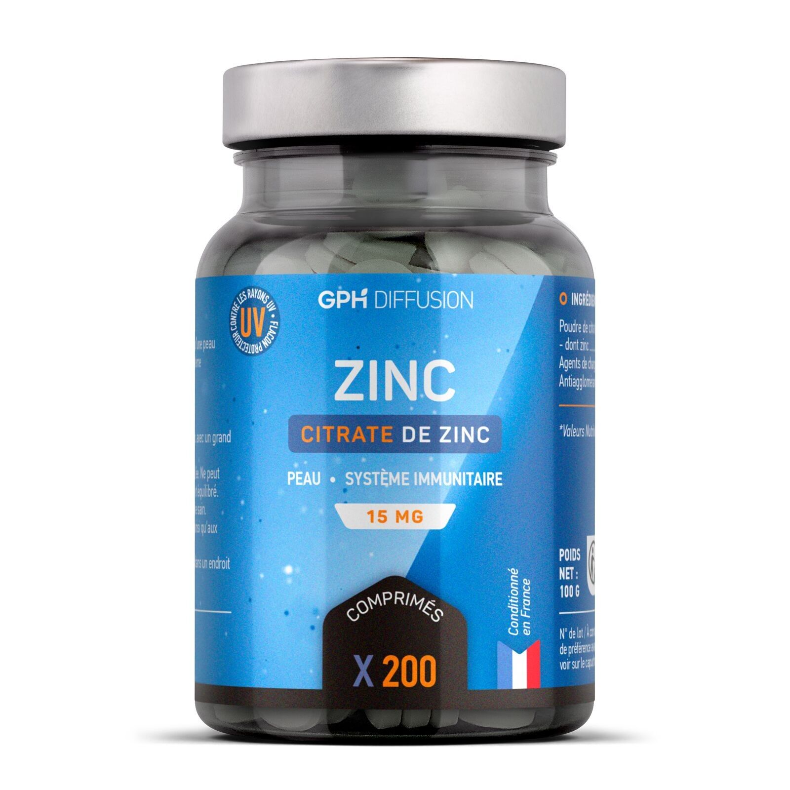Citrato di zinco - 15 mg - 200 compresse