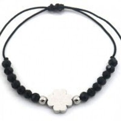 G-E8.2 B2275-008S S. Bracelet Acier Trèfle