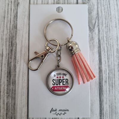"I am a super ATSEM" keychain