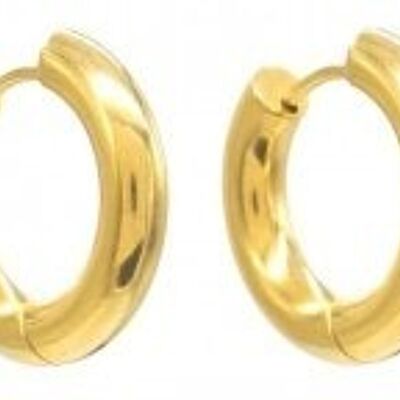 B-B19.2 E015-003G S. Steel 4mm Earrings 2cm