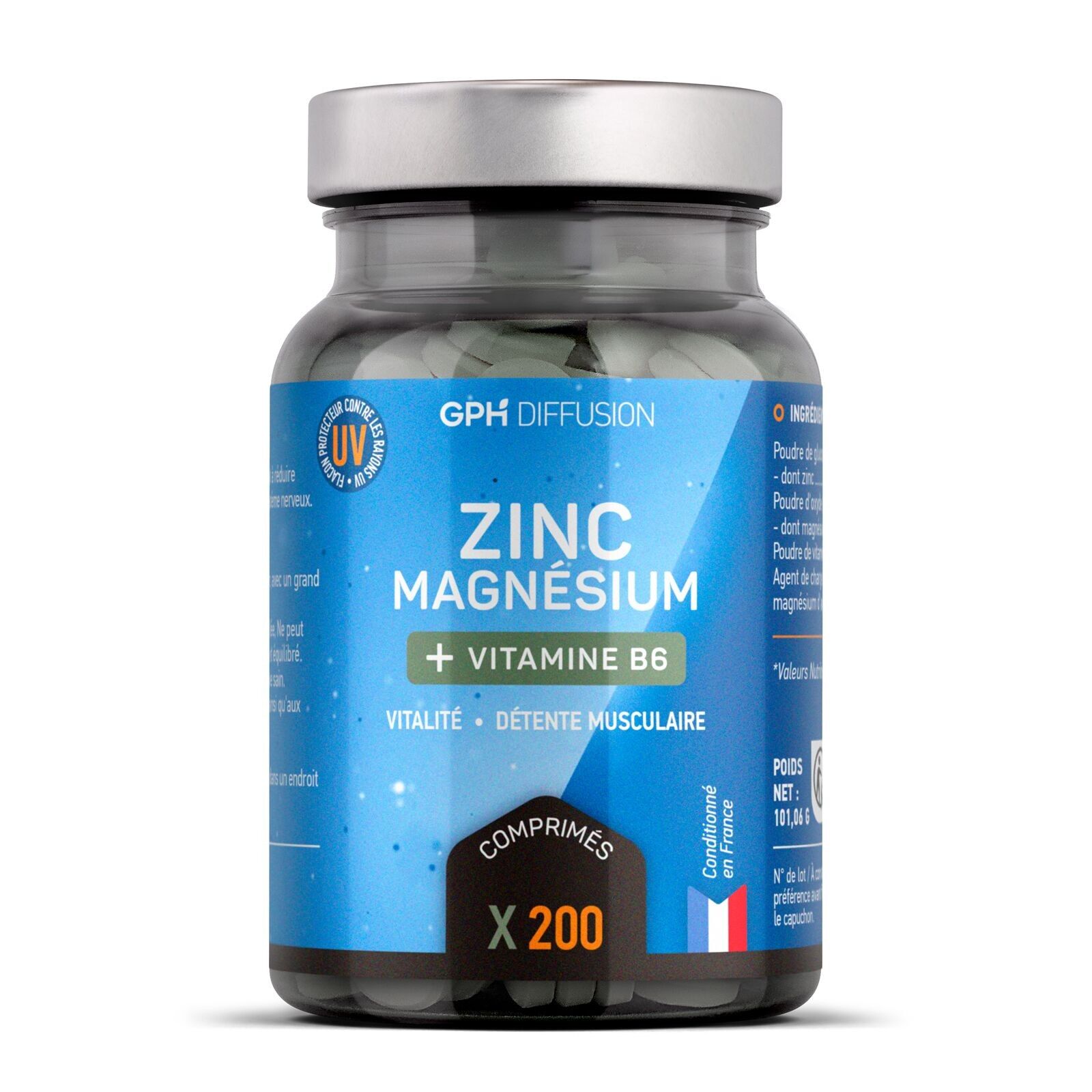 Magnesium, Zink, Vitamin B6 - 200 Tabletten