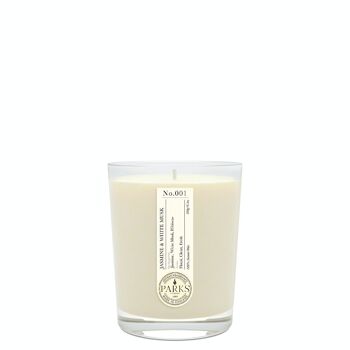 Bougie parfumée au jasmin et au musc blanc - 180 g, cire 100 % naturelle, Coreless Cleanburn™, fabriquée au Royaume-Uni, parfum mélangé à la main. 5
