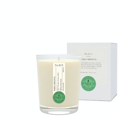 Parks Original Scented Candle - 180g,  100% natural wax, Coreless Cleanburn™, Made in UK, Hand-blended fragrance.