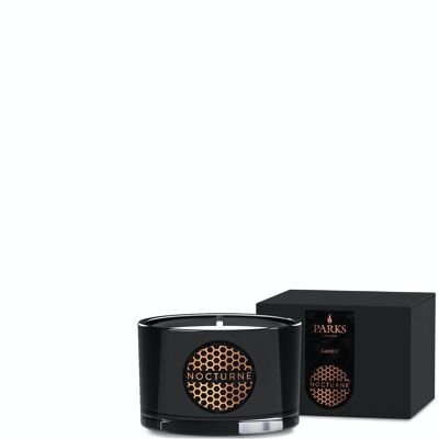 Vela perfumada de ámbar: 80 g, cera 100 % natural, Coreless Cleanburn™, fabricada en el Reino Unido, fragancia mezclada a mano.