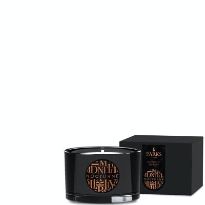 Candela profumata Midnight Library - 80 g, 100% cera naturale, Coreless Cleanburn™, Made in UK, Fragranza miscelata a mano.
