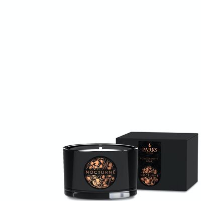 Pomegranate Noir Scented Candle - 80g, 100% natural wax, Coreless Cleanburn™, Made in UK, Hand-blended fragrance,