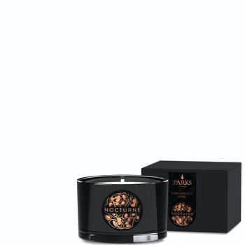 Bougie parfumée Pomegranate Noir - 80 g, cire 100 % naturelle, Coreless Cleanburn™, fabriquée au Royaume-Uni, parfum mélangé à la main, 1