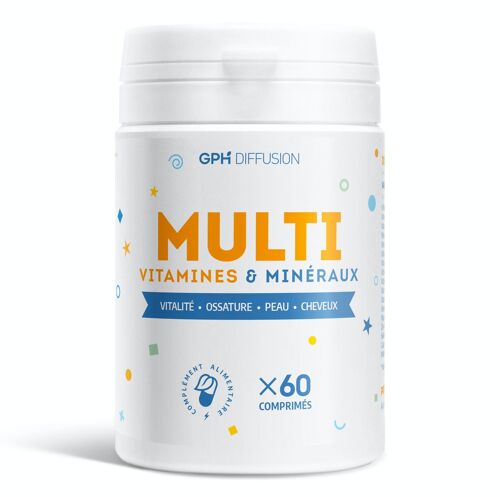 Multi Vitamines et Minéraux - 60 comprimés