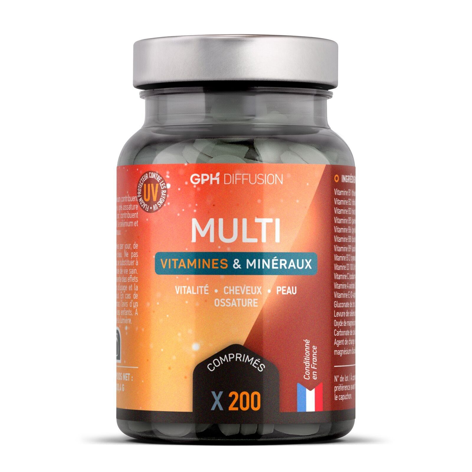 Multivitamine und Mineralien - 200 Tabletten