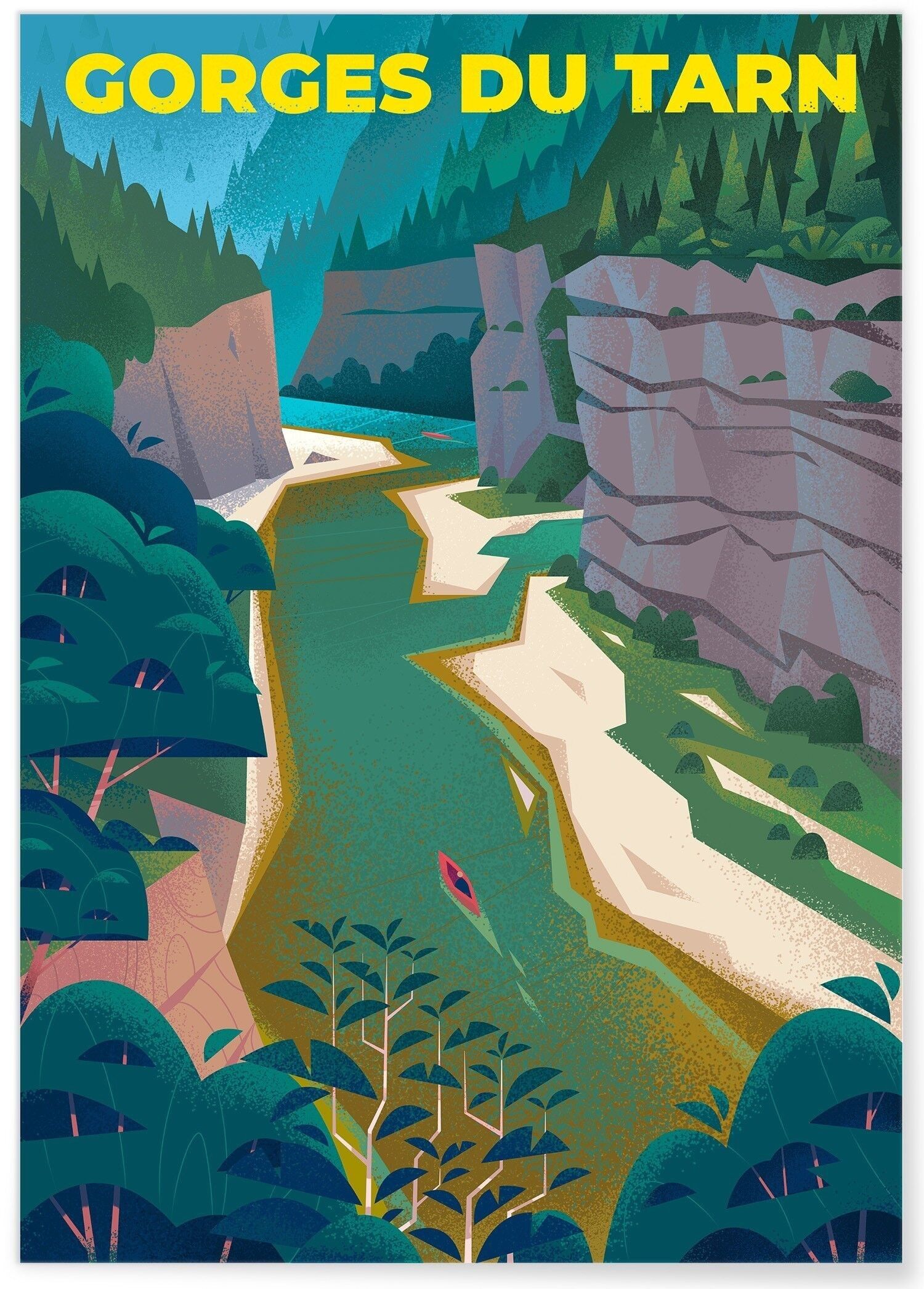 Manifesto illustrativo delle Gorges du Tarn