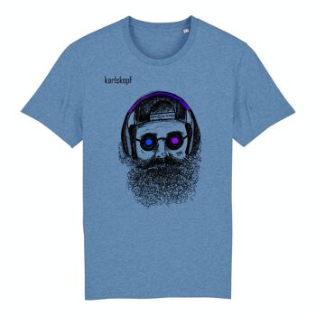 DEEEEJAYYY | T-shirt homme 100% coton biologique | BLEU 3